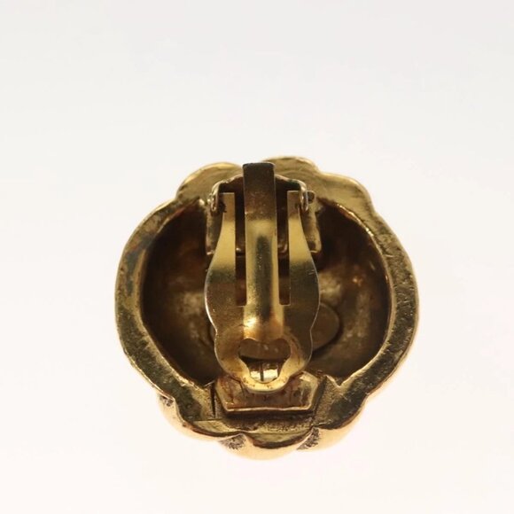 CHANEL Earring Metal Gold CC Auth - Picture 7 of 14
